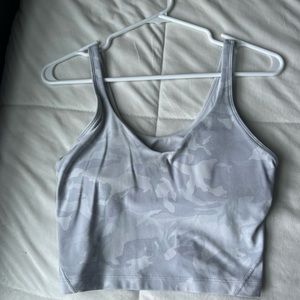 White camo align tank